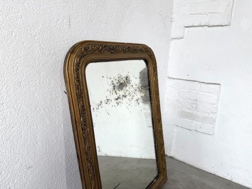 Miroir ancien au mercure, XIXe siècle, vue 2