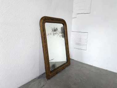 Miroir ancien au mercure, XIXe siècle, vue 3