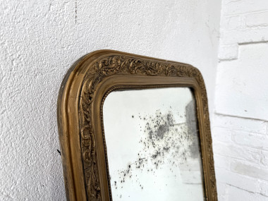 Miroir ancien au mercure, XIXe siècle, vue 6