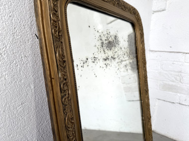 Miroir ancien au mercure, XIXe siècle, vue 7