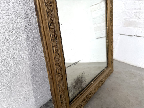 Miroir ancien au mercure, XIXe siècle, vue 8