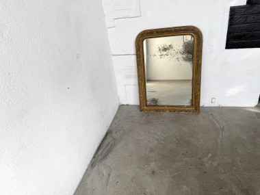 Miroir ancien au mercure, XIXe siècle, vue 10