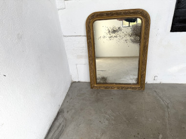 Miroir ancien au mercure, XIXe siècle, vue 1
