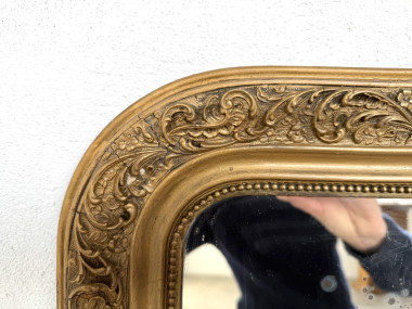 Miroir ancien au mercure, XIXe siècle, vue 11