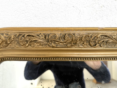 Miroir ancien au mercure, XIXe siècle, vue 12