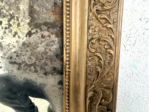 Miroir ancien au mercure, XIXe siècle, vue 15