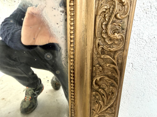 Miroir ancien au mercure, XIXe siècle, vue 16