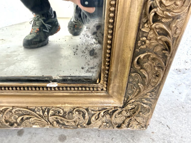 Miroir ancien au mercure, XIXe siècle, vue 17