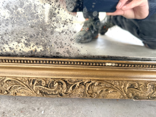 Miroir ancien au mercure, XIXe siècle, vue 19
