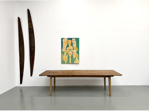 Table de ferme XXL aux pieds fuseaux, vue 2