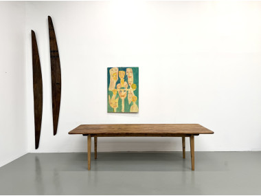 Table de ferme XXL aux pieds fuseaux, vue 2