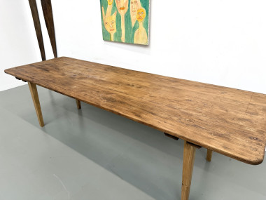 Table de ferme XXL aux pieds fuseaux, vue 12