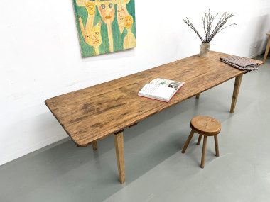 Table de ferme XXL aux pieds fuseaux, vue 24
