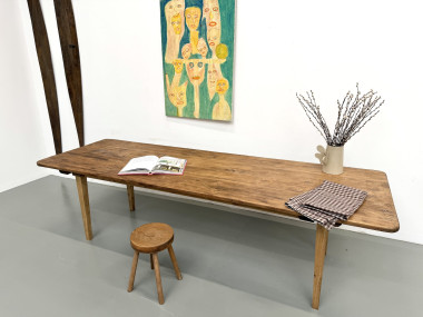Table de ferme XXL aux pieds fuseaux, vue 26