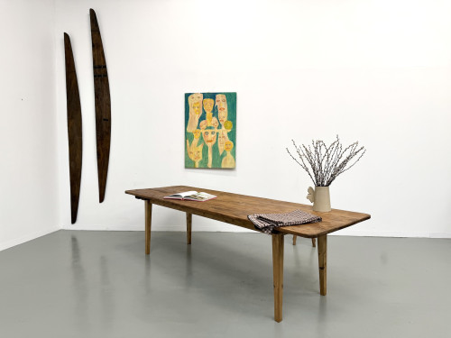 Table de ferme XXL aux pieds fuseaux, vue 38