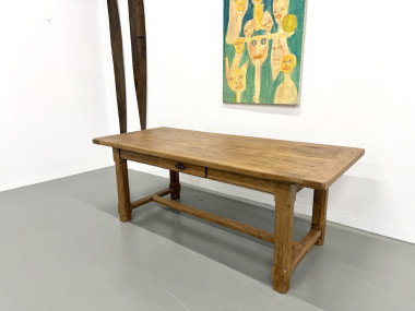 Table en chêne à rallonges, vue 6