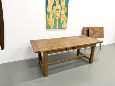 Table en chêne à rallonges, vue 8