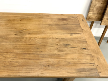 Table en chêne à rallonges, vue 11