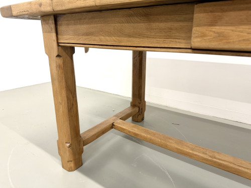Table en chêne à rallonges, vue 20