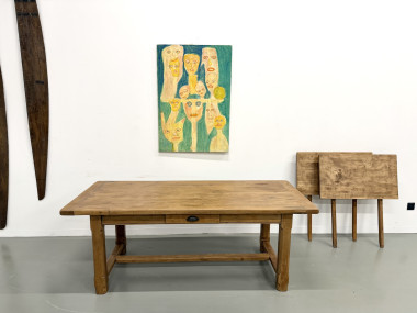 Table en chêne à rallonges, vue 21