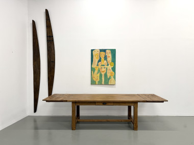 Table en chêne à rallonges, vue 23