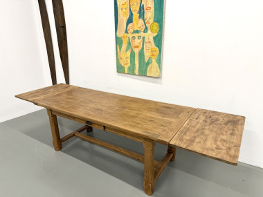 Table en chêne à rallonges, vue 28