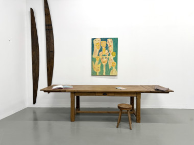 Table en chêne à rallonges, vue 30