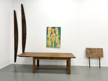 Table en chêne à rallonges, vue 31