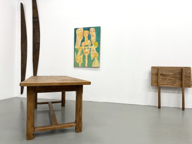 Table en chêne à rallonges, vue 33