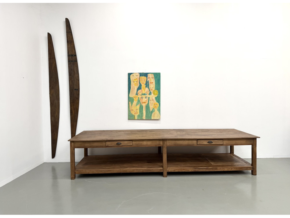 Table de drapier XXL des années 50, vue 1