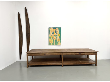 Table de drapier XXL des années 50, vue 1