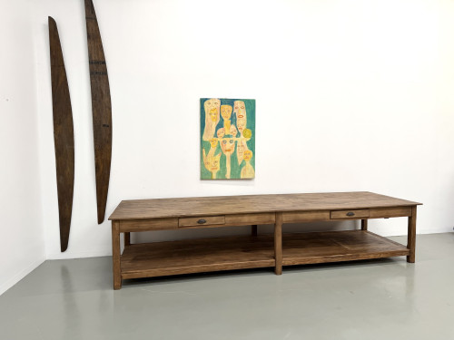 Table de drapier XXL des années 50, vue 2
