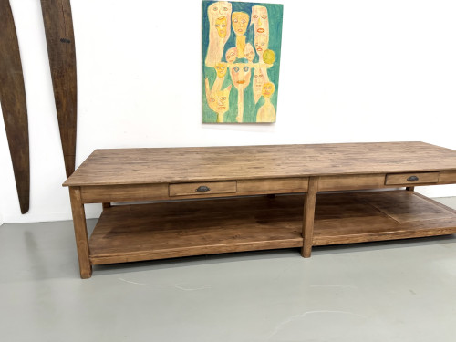 Table de drapier XXL des années 50, vue 4