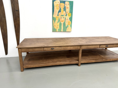 Table de drapier XXL des années 50, vue 4