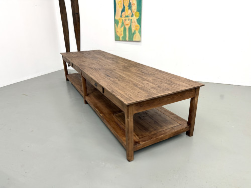 Table de drapier XXL des années 50, vue 27