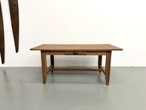Table de Ferme en Noyer des Années 1930, vue 3