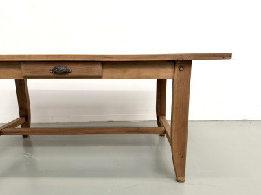 Table de Ferme en Noyer des Années 1930, vue 5