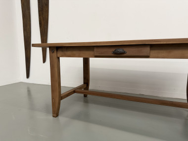 Table de Ferme en Noyer des Années 1930, vue 6