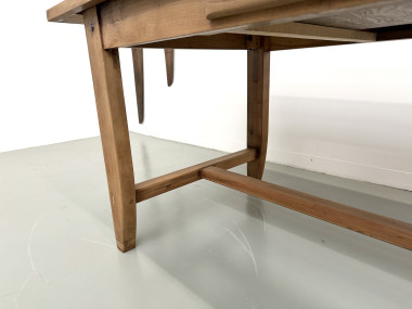 Table de Ferme en Noyer des Années 1930, vue 9