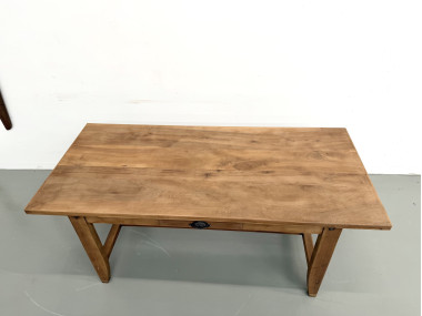 Table de Ferme en Noyer des Années 1930, vue 16