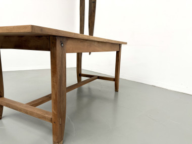 Table de Ferme en Noyer des Années 1930, vue 22