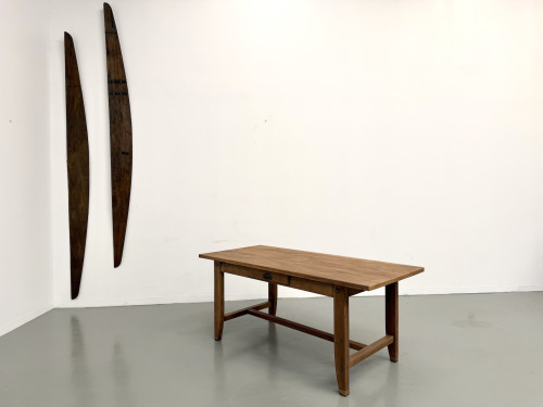 Table de Ferme en Noyer des Années 1930, vue 25