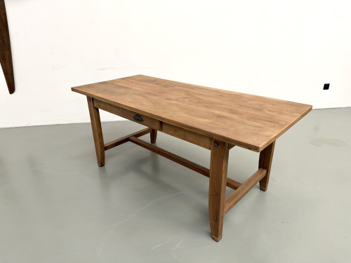 Table de Ferme en Noyer des Années 1930, vue 26