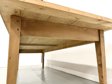 Monumentale Table de Ferme en Pin XXL (3m20) – Années 70, vue 12