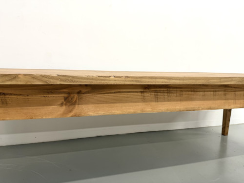 Monumentale Table de Ferme en Pin XXL (3m20) – Années 70, vue 17