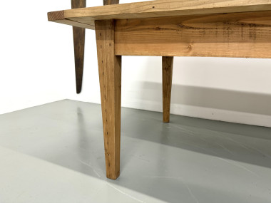 Monumentale Table de Ferme en Pin XXL (3m20) – Années 70, vue 18