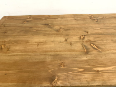Monumentale Table de Ferme en Pin XXL (3m20) – Années 70, vue 21