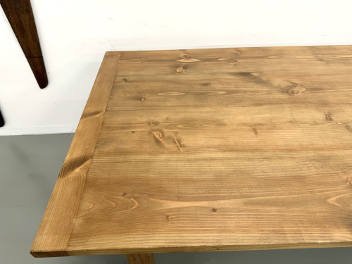 Monumentale Table de Ferme en Pin XXL (3m20) – Années 70, vue 22