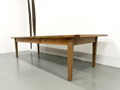 Monumentale Table de Ferme en Pin XXL (3m20) – Années 70, vue 27