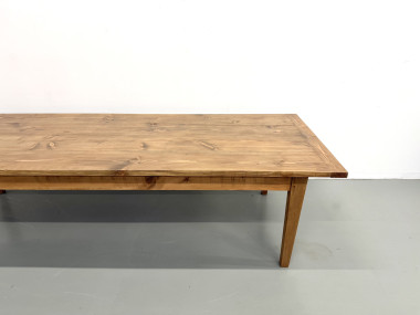 Monumentale Table de Ferme en Pin XXL (3m20) – Années 70, vue 28